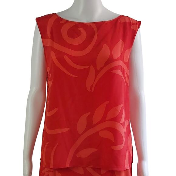 Vintage Private Domain 2 Piece Silk Skirt Set Size Medium - Picture 5 of 16